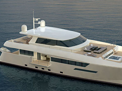 Custom Power Catamaran for Sale  Dixon Yacht Design 100 Power Custom 